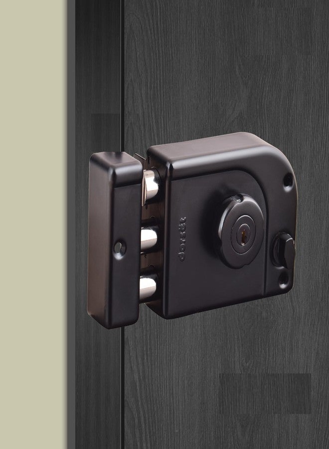 Dorset PHA 301 Trio Lock with Deadbolt | 14 Pin Technology, 10 Million Key Combinations, 4 Keys, 10-Year Warranty, Door Lock for Main Doors | Free Installation* - Graphite Matte Finish, Black - Image 1